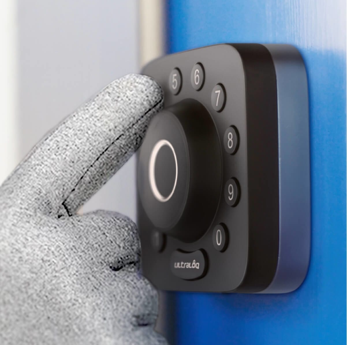 Image showing user entering smart lock password