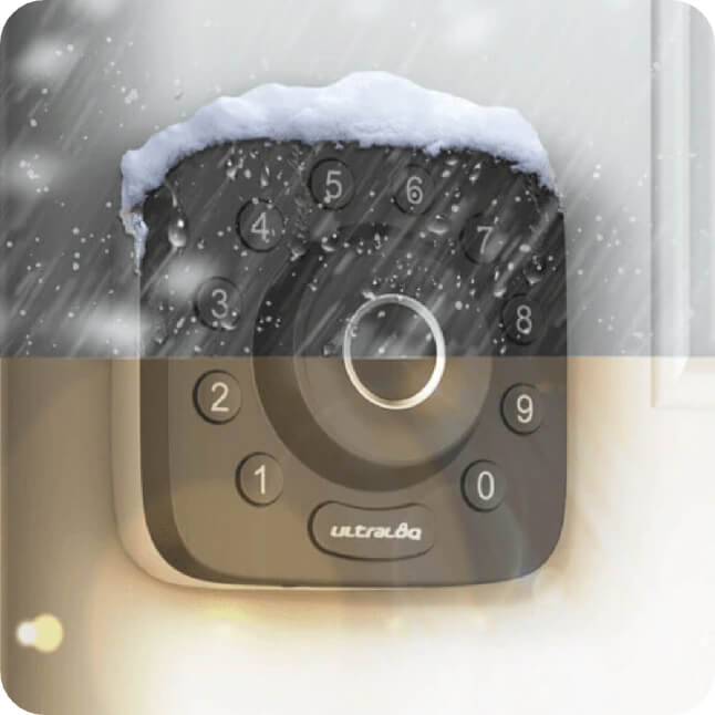Image showing smart lock with dustproof, waterproof, and temperature resistance features