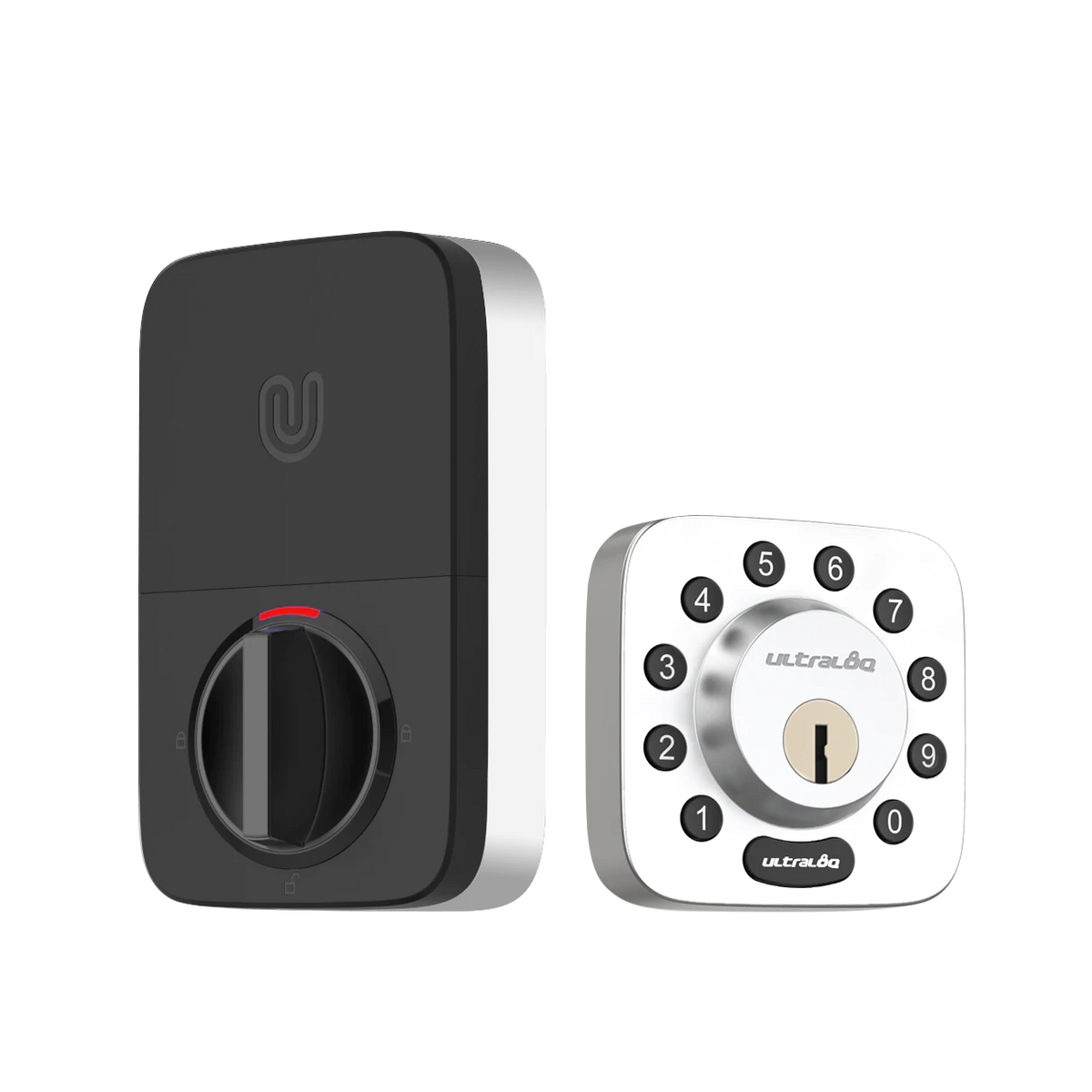 ULTRALOQ Lever - Cerradura inteligente más avanzada + adaptador WiFi  puente, entrada sin llave, Bluetooth huella dactilar, teclado digital,  cerradura