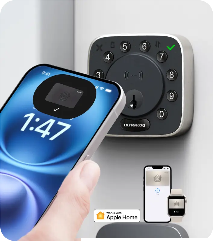 Nfc Locket ULTRALOQ Bolt NFC Smart Lock | Keyless Entry Deadbolt with Zinc Alloy ...