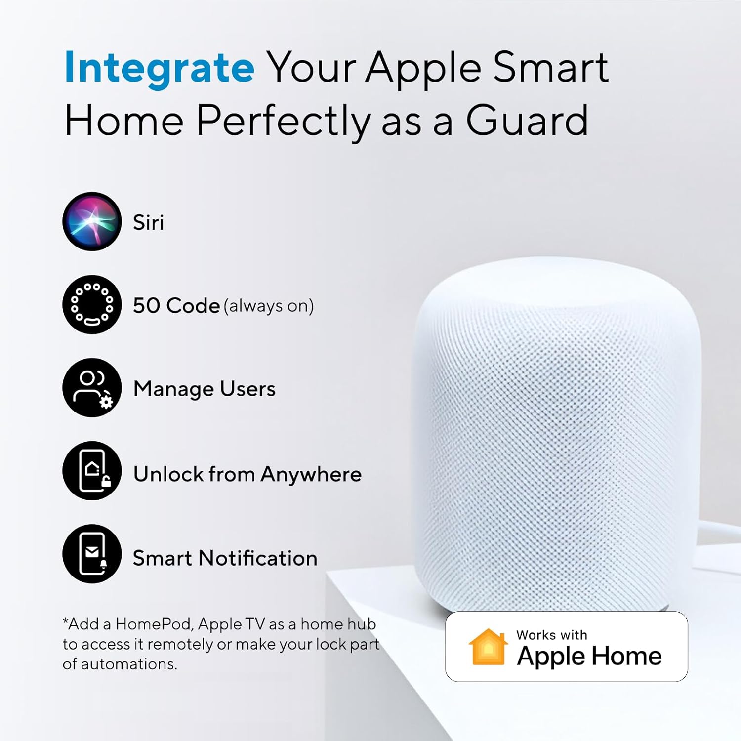 Integrate your apple smart home prefectly as a guard