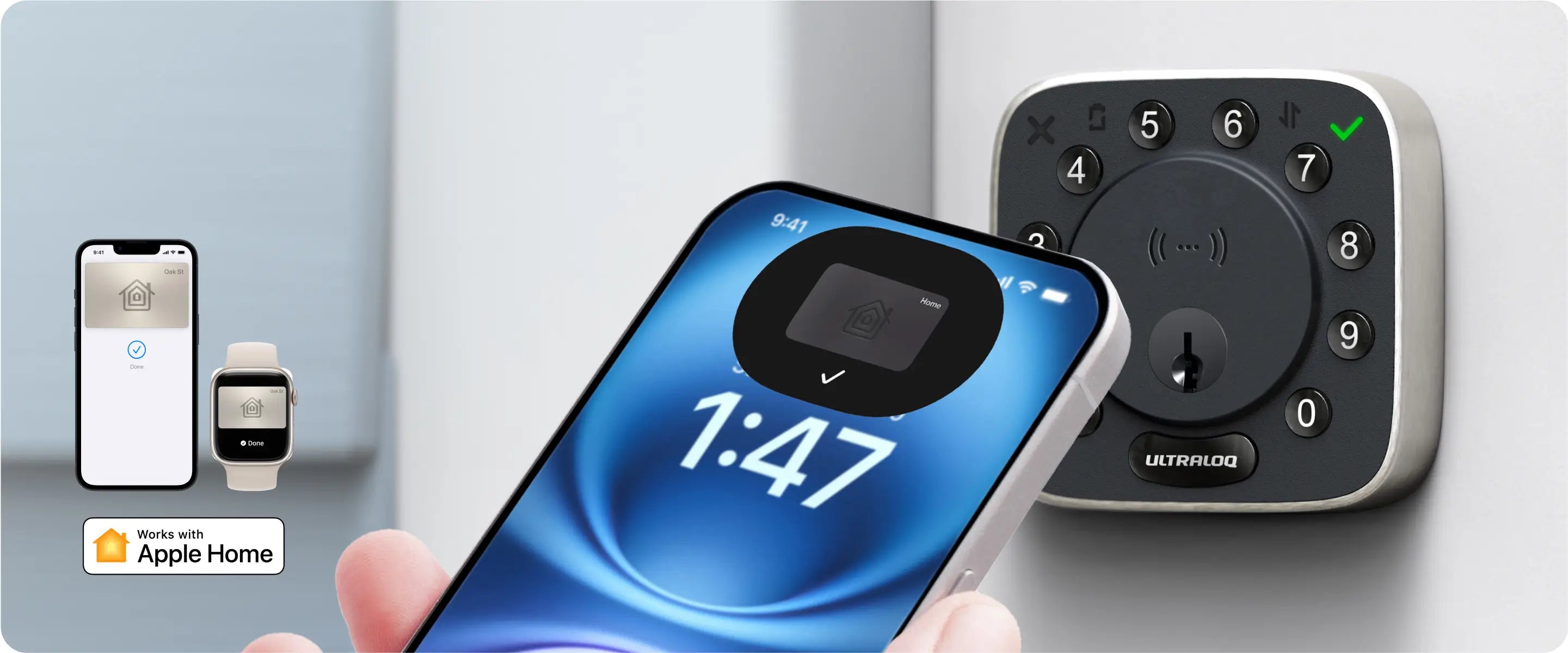 ULTRALOQ Bolt NFC Smart Lock | Keyless Entry Deadbolt with Zinc Alloy ...