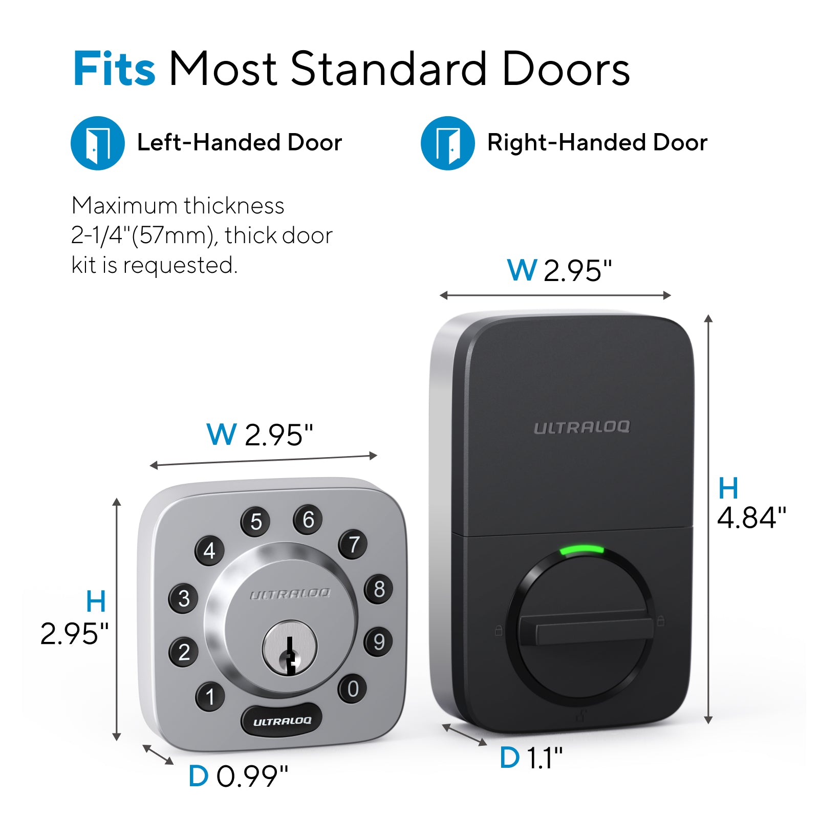 ULTRALOQ U-Bolt Series Keypad Smart Deadbolt – U-tec