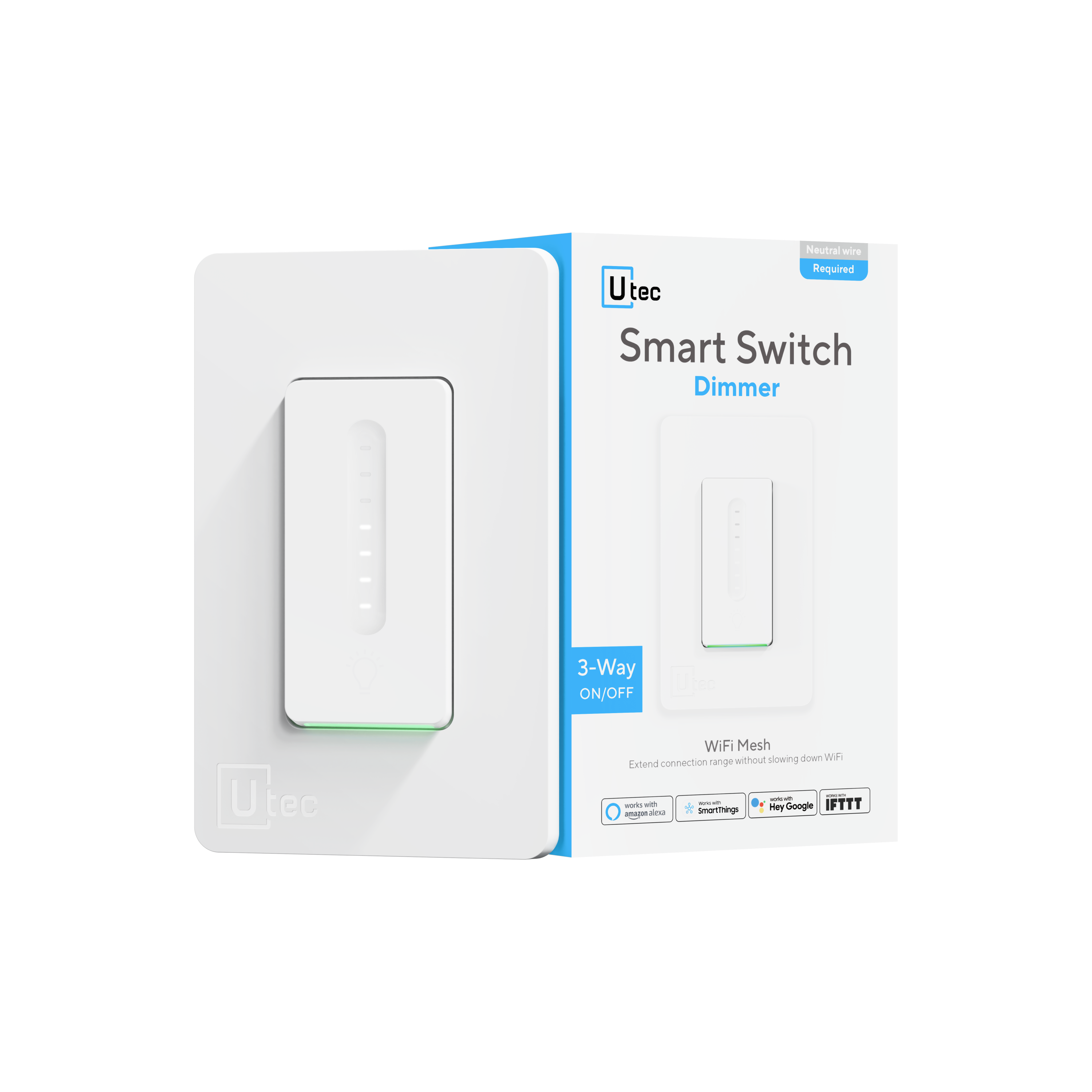 U-tec Smart Single Pole Dimmer Switch