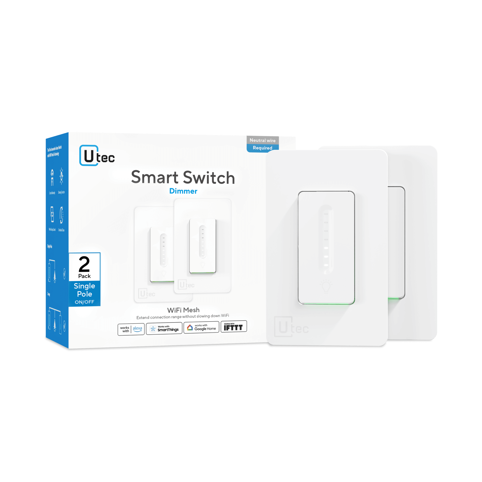 U-tec Smart Dimmer Switch 2 Pack Main Image