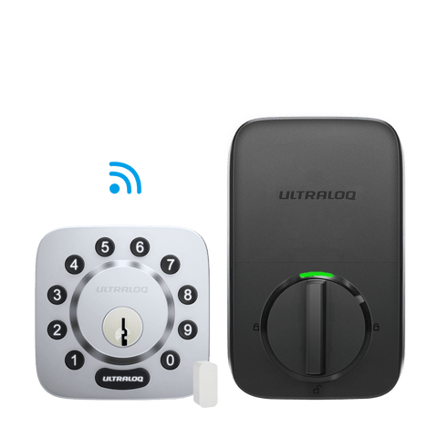  A smart lock named ULTRALOQ U-Bolt Series with Sliver color and built in wifi