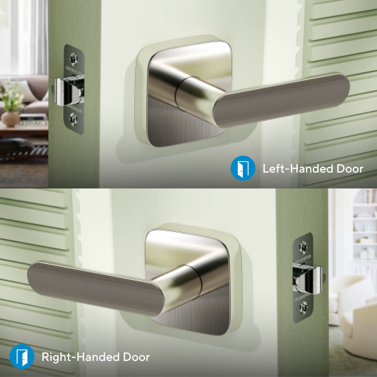 Engineered to accommodate both left and right-handed doors, providing exceptional adaptability for any home.