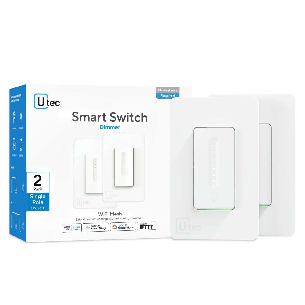 U-tec Smart Single Pole Dimmer Switch